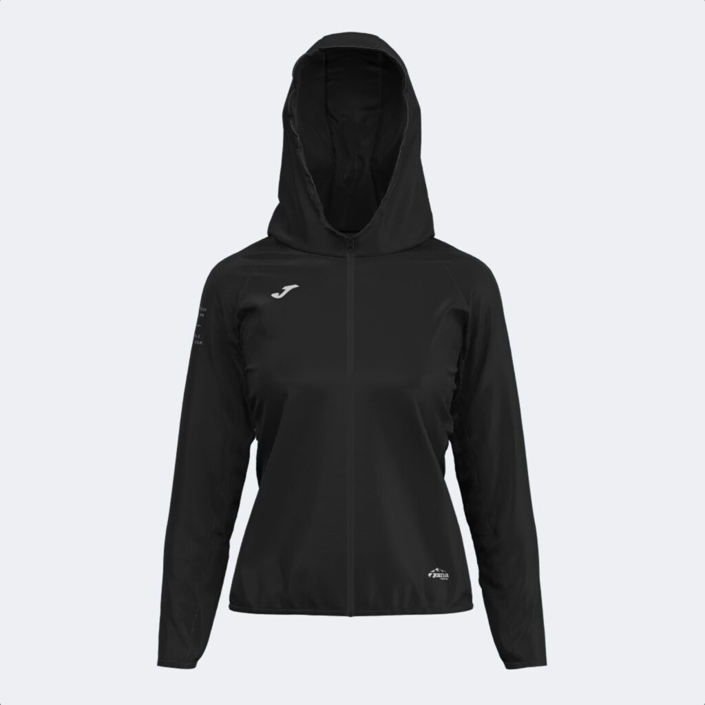 chubasquero joma de trail running para mujer, color negro