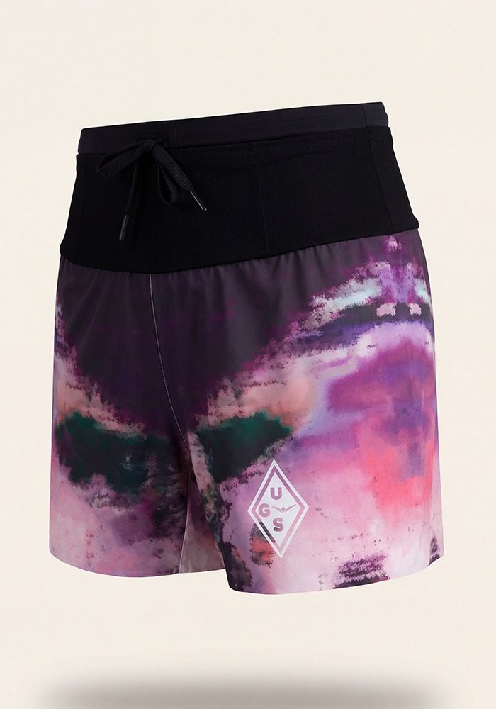 Short 5 Trail Running para Chica con 4 bolsillos, UGS 26 Color 2 (morado)