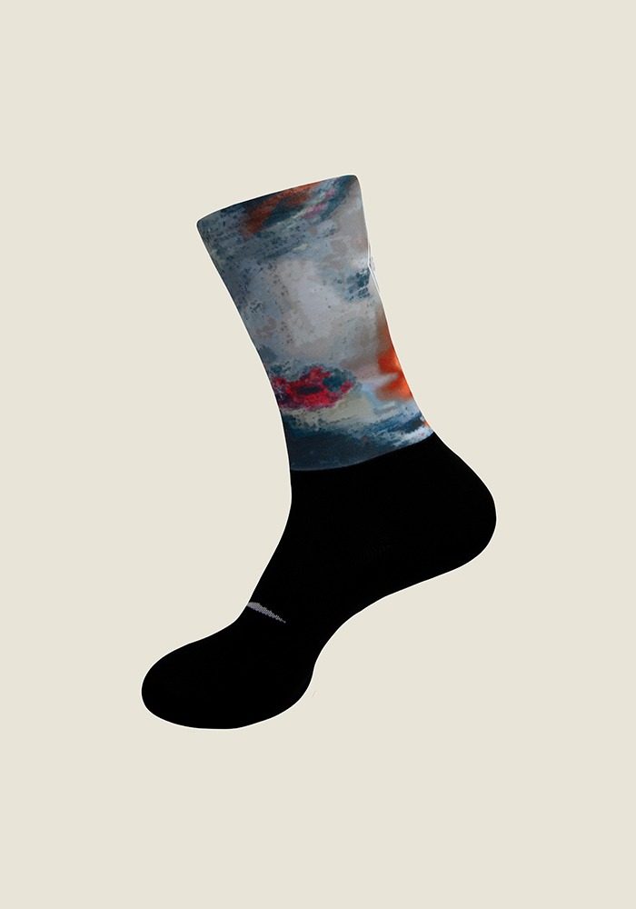 Calcetines running y trail running Unisex , Negro/Gris Color 2