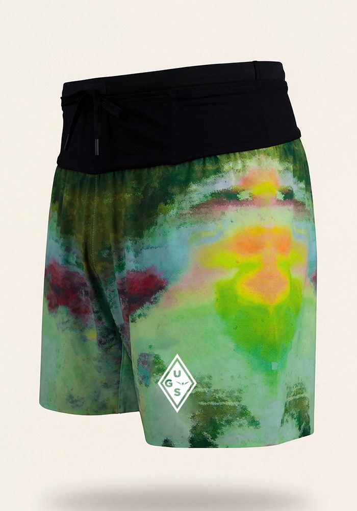 Short de Trail Running para hombre con cinturón 4 bolsillos, UGS 26 Color 3